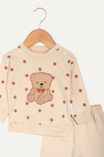 Benekli Ayıcık Nakışlı Erkek Çocuk İkili Takım - Görsel 7