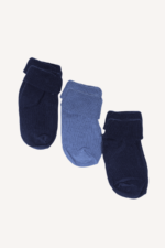 Düz Erkek Bebek 3'lü Çorap Seti 0-3 Ay