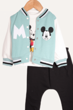 Baskılı Kolej Ceketli Erkek Bebek Üçlü Takım - Görsel 3