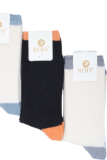 Dikişsiz Renkli Uni Çocuk 3'lü Çorap Seti Pamuklu ve Şık Tasarım 11-12 Yaş - Görsel 4