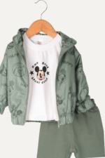 Sevimli Yağmurluk Ceketli Erkek Bebek 3lü Takım - Görsel 4