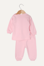 %100 Pamuklu Hayvan Figürlü Kız Bebek İkili Pijama Takımı - Görsel 2