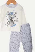 Good Night Yıldız Desenli Erkek Bebek Pijama İkili Takımı - Görsel 2