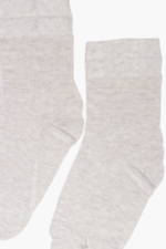 Uni Çizgili Çocuk 2'li Çorap Seti Bej 3-4 Yaş - Görsel 2