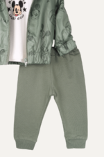 Sevimli Yağmurluk Ceketli Erkek Bebek 3lü Takım - Görsel 3