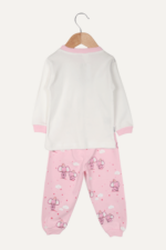 Sevimli Fil Desenli Kız Çocuk İkili Pijama Takımı - Görsel 2