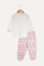 Üç Penguen Desenli Kız Bebek İkili Pijama Takımı Pembe - Görsel 2