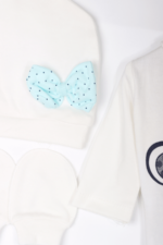 Kız Bebek 5li Yenidoğan Hastane Çıkışı Seti - Princess Temalı - Görsel 4