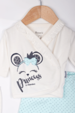 Kız Bebek 5li Yenidoğan Hastane Çıkışı Seti - Princess Temalı - Görsel 6