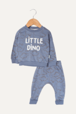 Little Dino Baskılı Erkek Bebek İkili Takım