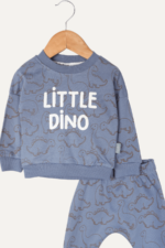 Little Dino Baskılı Erkek Bebek İkili Takım - Görsel 2