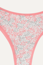Kız Çocuk Zarif Çiçek Desenli Brazilian 3'lü Külot Seti - Görsel 6