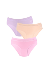 Kız Çocuk Dantelli 3'lü Çocuk Külot Seti - Görsel 2