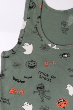 Hayalet Desenli Erkek Çocuk Atlet Haki - Görsel 2