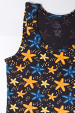 Yıldız Desenli Erkek Çocuk Atlet 5-6 Yaş Siyah - Görsel 2