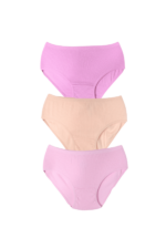 Kız Çocuk Çizgili 3'lü Çocuk Külot Seti