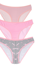 Kız Çocuk Benekli ve Love Yazılı 3'lü Külot Seti 17-18 Yaş - Görsel 2