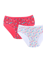 Kız Çocuk Renkli Desenli 2'li Külot Seti - Görsel 2