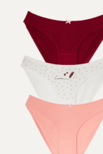 Kız Çocuk Love Yazılı 3'lü Külot Seti 12-13 Yaş - Görsel 3