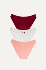 Kız Çocuk Love Yazılı 3'lü Külot Seti 12-13 Yaş