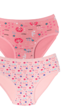 Kız Çocuk Karışık Desenli 2'li Külot Seti 7-8 Yaş - Görsel 3