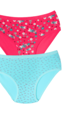 Kız Çocuk Renkli Desenli 2'li Külot Seti - Görsel 8