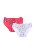 Kız Çocuk Renkli Desenli 2'li Külot Seti - Görsel 4