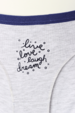 Kız Çocuk Mavi Renk Desenli 3'lü Külot Seti - Görsel 6