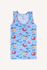 Eğlenceli ve Rahat Desenli 5'li Erkek Çocuk Atlet Seti 5-6 Yaş - Görsel 15