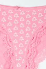 Kız Çocuk Baskılı Dantelli 3'lü Külot Seti 17-18 Yaş - Görsel 4