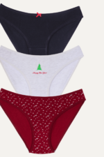 Kız Çocuk Yılbaşı Temalı 3'lü Külot Seti 12-13 Yaş - Görsel 2