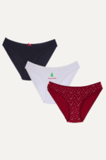 Kız Çocuk Yılbaşı Temalı 3'lü Külot Seti 12-13 Yaş - Görsel 3