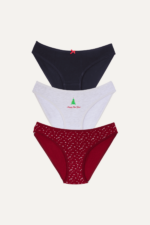 Kız Çocuk Yılbaşı Temalı 3'lü Külot Seti 12-13 Yaş