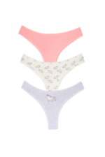 Kız Çocuk Unicorn Brazilian 3'lü Çocuk Külot Seti - Görsel 7