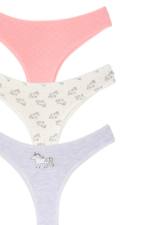 Kız Çocuk Unicorn Brazilian 3'lü Çocuk Külot Seti - Görsel 2