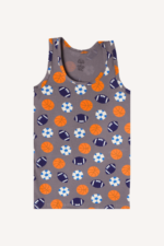 Eğlenceli ve Rahat Desenli 5'li Erkek Çocuk Atlet Seti 5-6 Yaş - Görsel 11