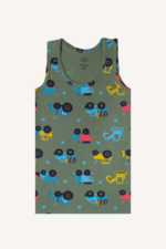 Eğlenceli ve Rahat Desenli 5'li Erkek Çocuk Atlet Seti 5-6 Yaş - Görsel 12