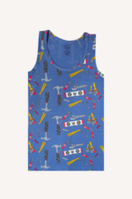 Eğlenceli ve Rahat Desenli 5'li Erkek Çocuk Atlet Seti 5-6 Yaş - Görsel 13