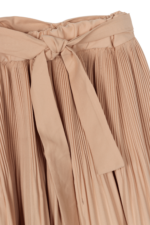 Kız Çocuk Şık Piliseli Etek ve Gömlekli İkili Takımı Beyaz-Bej - Görsel 6