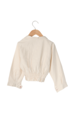 Kız Çocuk Lastikli Cetekli ve Türlü Etekli 3'lü Takım Bej-Yeşil - Görsel 3