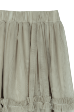 Kız Çocuk Lastikli Cetekli ve Türlü Etekli 3'lü Takım Bej-Yeşil - Görsel 6