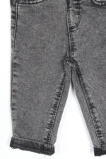 Erkek Bebek Rahat Cepli Gri Kot Pantolon - Görsel 4