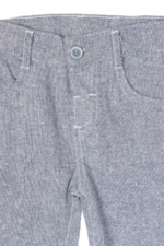 Erkek Çocuk Yarım Düğmeli Gömlek ve Pantolon İkili Takımı Mavi - Görsel 3