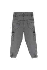 Erkek Çocuk Rahat Gri Kot Jogger Pantolon - Görsel 2