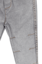 Erkek Bebek Aslan Kabartmalı Gömlek ve Kot Pantolon İkili Takımı Mavi - Görsel 5