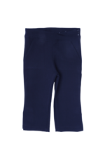 Kız Çocuk Bağlamalı Zebra Desenli Bluz ve Kumaş Pantolon İkili Takımı Lacivert - Görsel 4