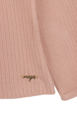 Kız Çocuk Düğmeli Fırfırlı Uzun Kollu Sweatshirt Vizon - Görsel 5