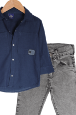 Erkek Çocuk Bayramlık Gömlek ve Pantolon Takımı - Görsel 3